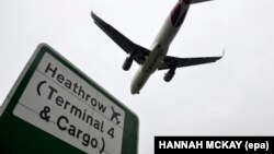 Heathrow Airport was one of three locations where the explosive devices were discovered. (file photo)