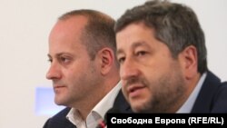 Радан Кънев (вляво) и Христо Иванов