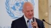 UN envoy for Syria Staffan de Mistura 