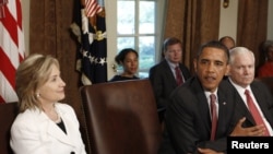 U.S. -- President Barack Obama speaks at a cabinet meeting in Washington, DC, 22Jun2010