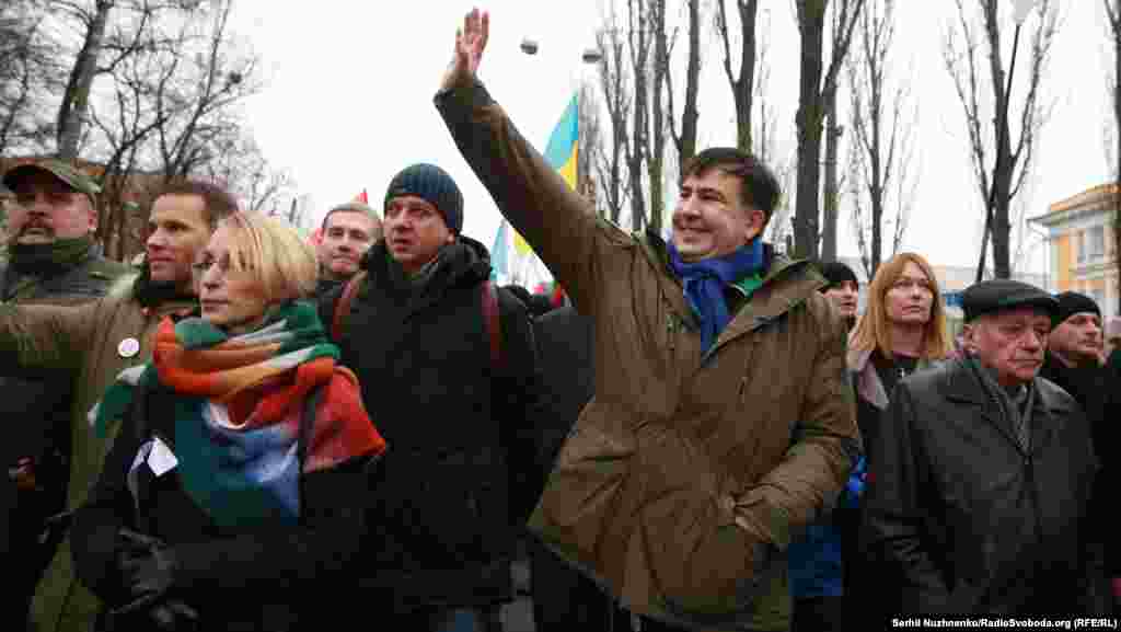 Раніше прихильники Саакашвілі вже проводили схожі акції в Києві