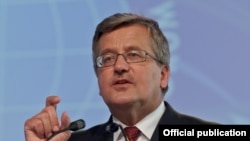 Poland -- Polish President Bronislaw Komorowski, Krynica, 04Sep2012