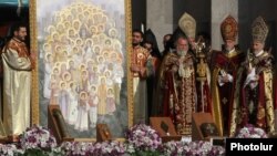 Հայոց ցեղասպանության նահատակների սրբադասման արարողությունը Մայր Աթոռ Սուրբ Էջմիածնում: