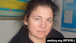 Правозащитник из города Павлодара Елена Семёнова.