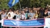 Уфимский митинг в поддержку госязыка Башкортостана. 16 сентября 2017 г. Архивное фото