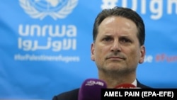 Pierre Kraehenbuehl, commissioner of the UN Relief and Works Agency (UNRWA)