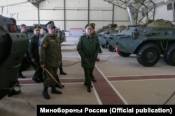 Министр обороны России Сергей Шойгу на базе Черноморского флота