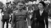 Франсыска Франка і ягоная жонка на парадзе ў Гішпаніі ў 1943 годзе