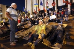 Під час Мовного Майдану. Київ, 4 липня 2012 року