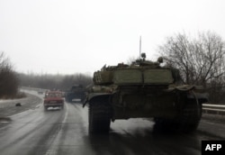 Танкі сэпаратыстаў пад Данецкам