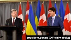 Петро Порошенко і Джастін Трюдо, Торонто, 22 вересня 2017 року