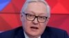 Russian Deputy Foreign Minister Sergei Ryabkov speaks during a news conference in Moscow on February 7.