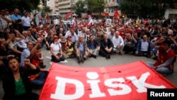 Ankarada həmkarlar ittifaqlarının aksiyası, 17 iyun 2013