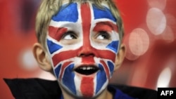 Юный болельщик британской сборной на Олимпиаде в Лондоне