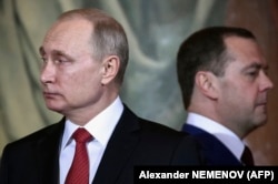 Владимир Путин и Дмитрий Медведев