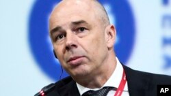Russian Finance Minister Anton Siluanov says Moscow will continue to cut holdings of U.S. debt.