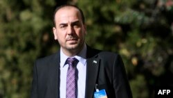 The lead negotiator for the Syrian opposition delegation, Nasr al-Hariri