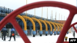 The Yamal-Europe pipeline runs through Belarus (file photo)