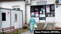 Infektivna klinika u Podgorici tokom epidemije korona virusa, 20. mart