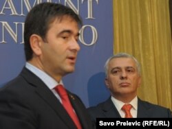 Nebojša Medojević i Andrija Mandić, 5. januar 2011.