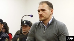 Luka Bojović pred sudom u Madridu, Španija (februar 2013)