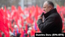 Președintele Igor Dodon la mitingul organizat de socialiști la Chișinău la 18 noiembrie 2018