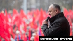 Igor Dodon la mitingul socialiștilor, 18 noiembrie 2018, Chișinău