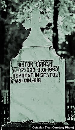 Mormântul lui Anton Crihan la Cimitirul Central din Chișinău