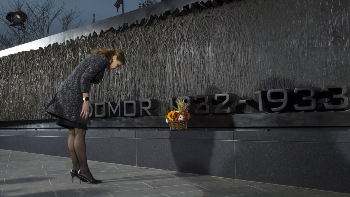 Ukraine Famine Monument Unveiled In Washington