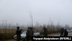 Военнослужащие Погранвойск ГКНБ КР, Джалал-Абадская область, 5 декабря 2011 года.