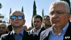 Lideri opozicionog Demokratskog fronta, Andrija Mandić i Milan Knežević
