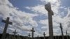 Crosses at the 1991 war victims cemetery in Vukovar, Croatia (file photo)