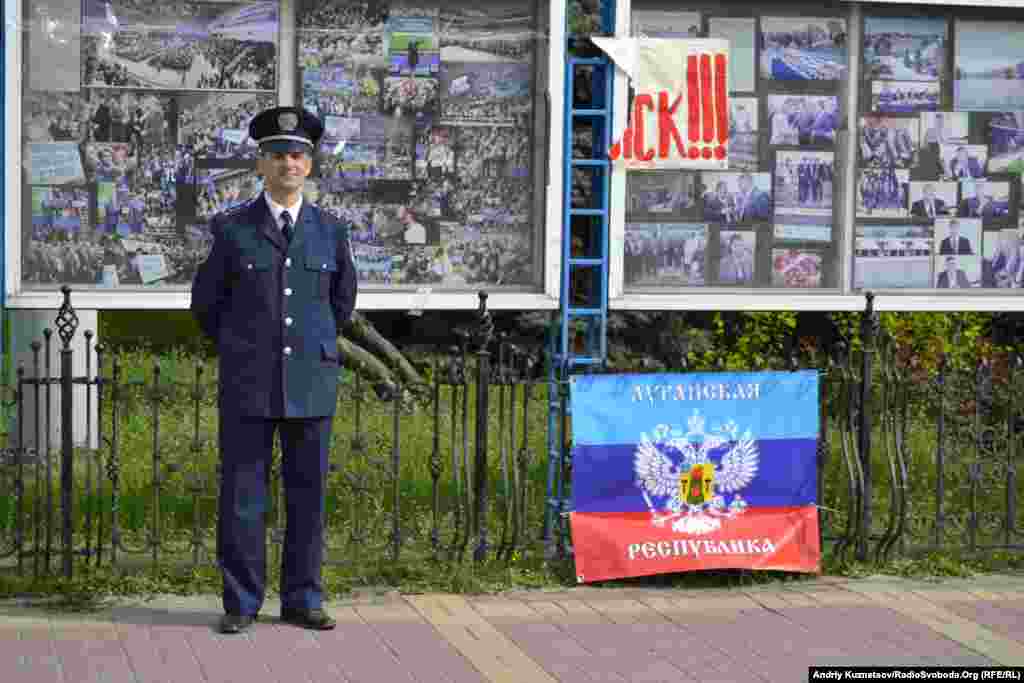 Victory Day in Luhansk, Ukraine