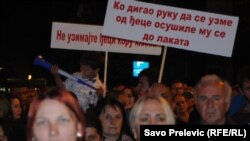Protest majki u Podgorici