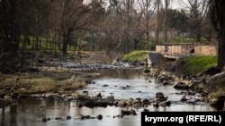 Набережная реки Салгир в Симферополе, 21 марта 2018 года