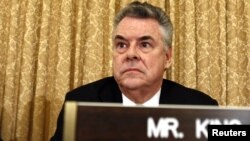 Representative Peter King during the hearing in Congress