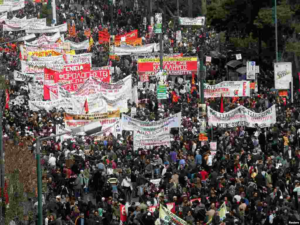 Од антивладините протести во Атина