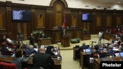 Armenia - The Armenian parliament debates the government's policy program, February 13, 2019.