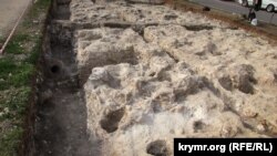 Участок археологических раскопок в Карантинной балке