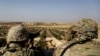 Американские военные на посту на границе Сирии и Турции 
