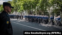 Военный парад в Севастополе, архивное фото