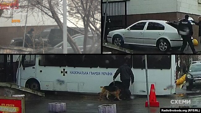 Охоронці з собаками біля МВС перевіряли всіх - окрім автівок Тимошенко