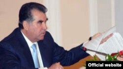 Tajik President Emomali Rakhmon often shuffles officials at the annual cabinet meeting.