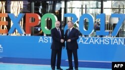 Путин ва Назарбоев дар назди "Expo- 2017"