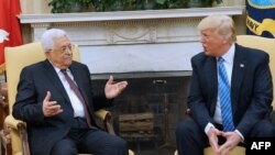 ABŞ prezidenti Donald Trump və Fələstin prezidenti Mahmud Abbas, Ağ ev, Vaşinqon, 2017-ci ilin mayı
