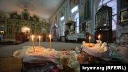 Пасхальное богослужение в храме святых равноапостольных князя Владимира и княгини Ольги УПЦ КП.