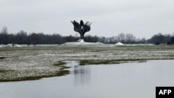 Kameni cvijet, spomenik u Jasenovcu