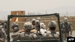 U.S. troops arriving in Afghanistan's Paktika province.
