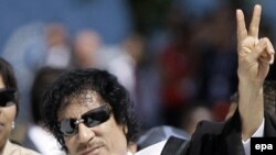 Либискиот лидер Гадафи