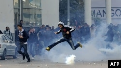 Protest la Tunis, imagine de arhivă.